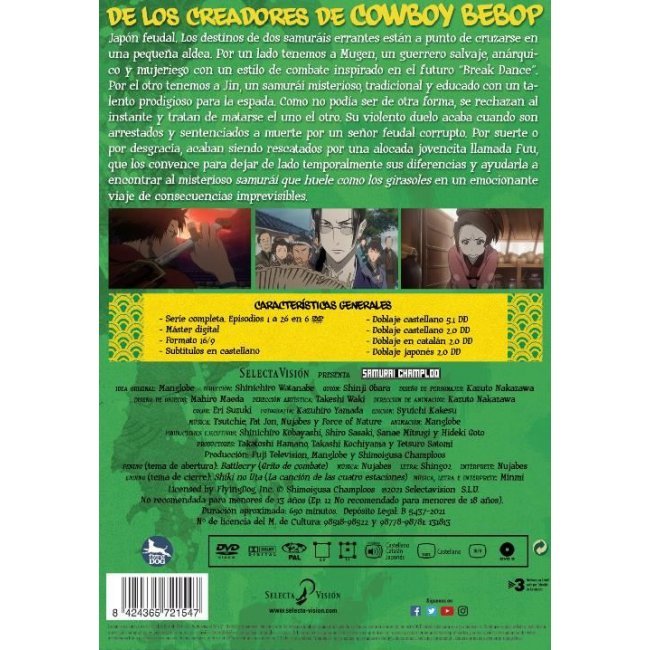 Samuria Champloo Serie Completa - DVD