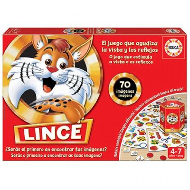 Educa Juego de memoria Lince 70 imágenes