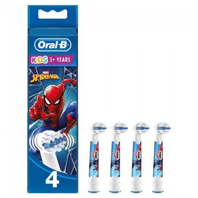 4 cabezales de recambio Oral-B Kids Spiderman