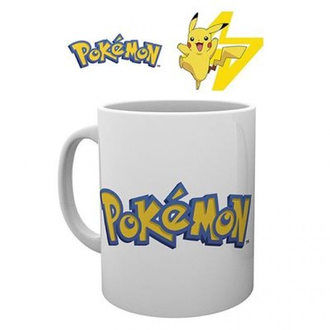 Taza Pokémon Logo & Pikachu