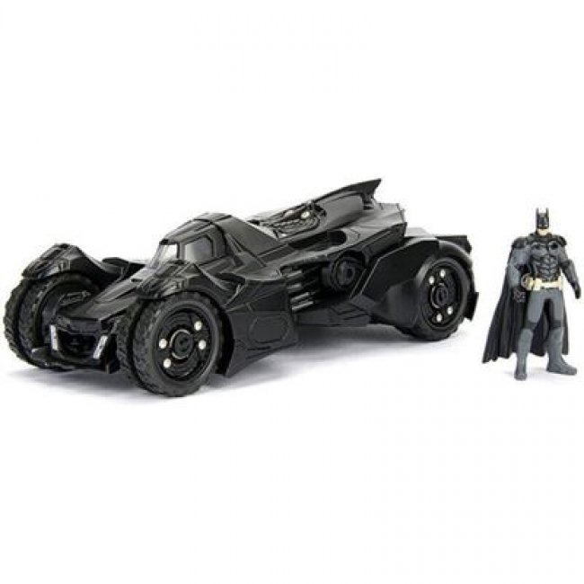 Figura Metals DC Batman Arkham Knight Batmóvil y Batman