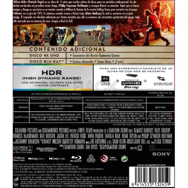 Casi famosos - UHD + Blu-ray