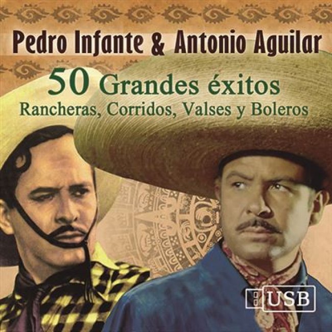 50 Grandes Éxitos: Rancheras, Corridos, Valses y Boleros - Usb