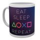 Taza PlayStation Eat Sleep Repeat