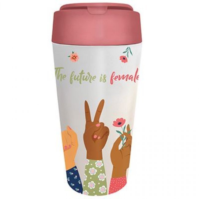 Taza take away Chic Mic Bioloco Plant deluxe cup future is female 420ml