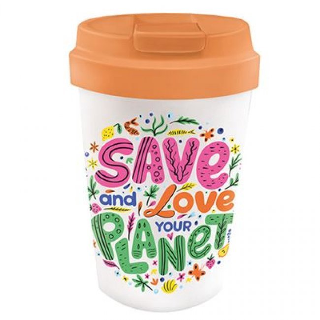 Taza take away Chic Mic Bioloco Plant easy cup love your planet 350ml
