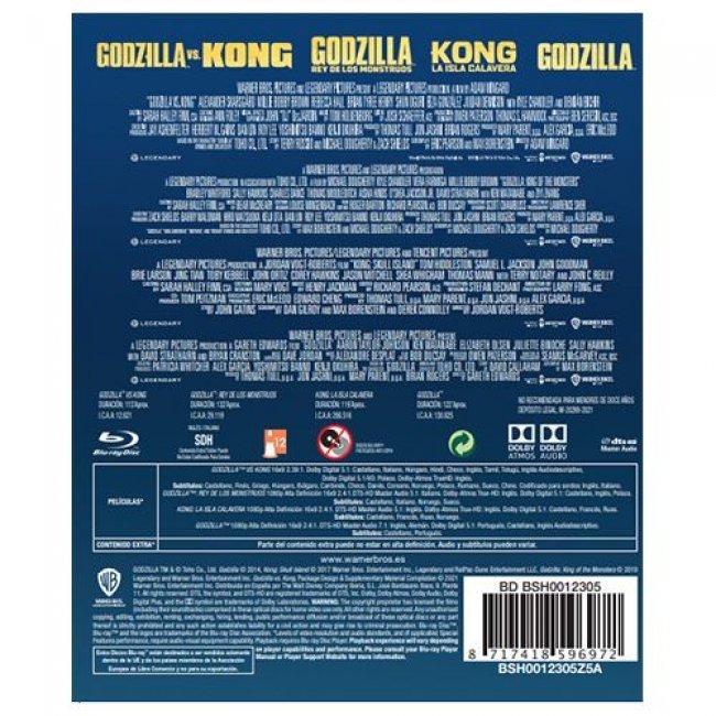 Pack Godzilla/Kong Monsterverse - Blu-ray
