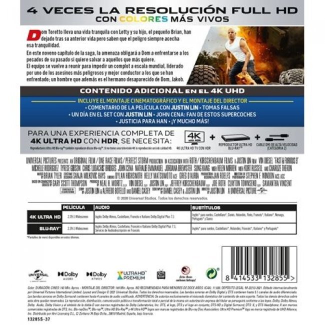Fast & Furious 9 - UHD + Blu-ray