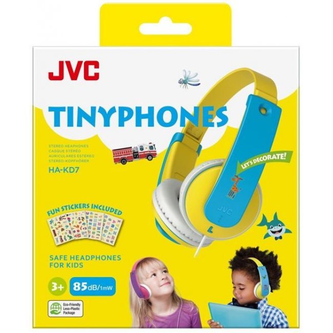 Auriculares infantiles JVC HA-KD7-Y Amarillo/Azul