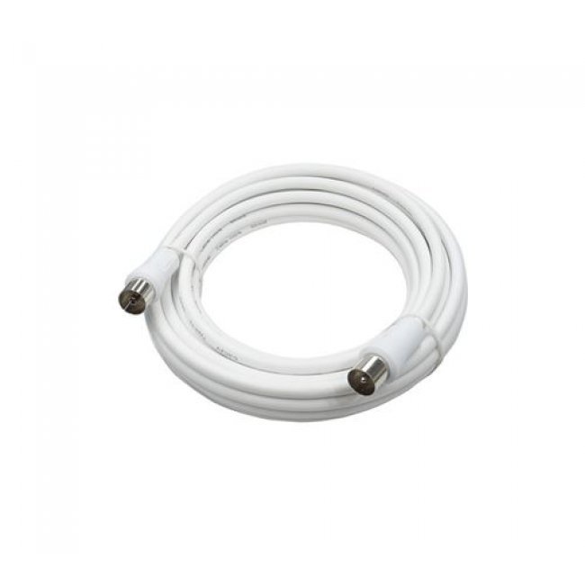 Cable coaxial Temium 5 m Blanco