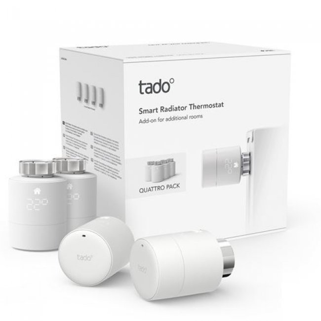 Cabezal termostático inteligente Tado Quattro Pack