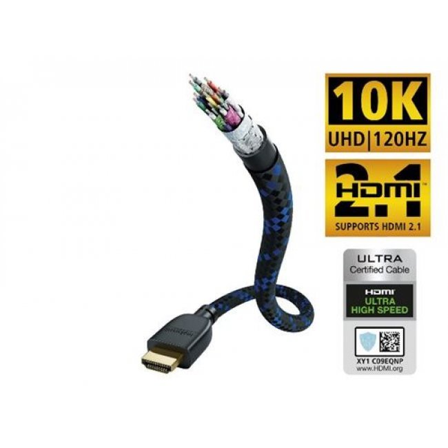 Cable Inakustik HDMI Ultra High Speed con Ethernet 3 m
