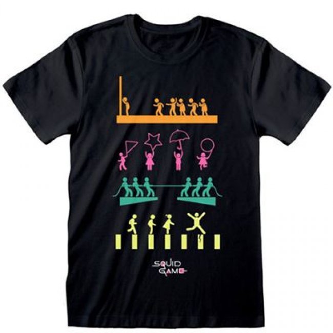 Camiseta El juego del calamar Games XL Negro