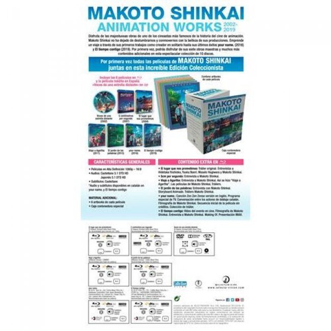 Makoto Shinkai Animation Works Ed Coleccionista - Blu-ray