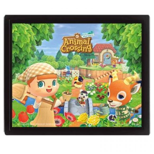 Cuadro 3D Animal Crossing Summer And Spring