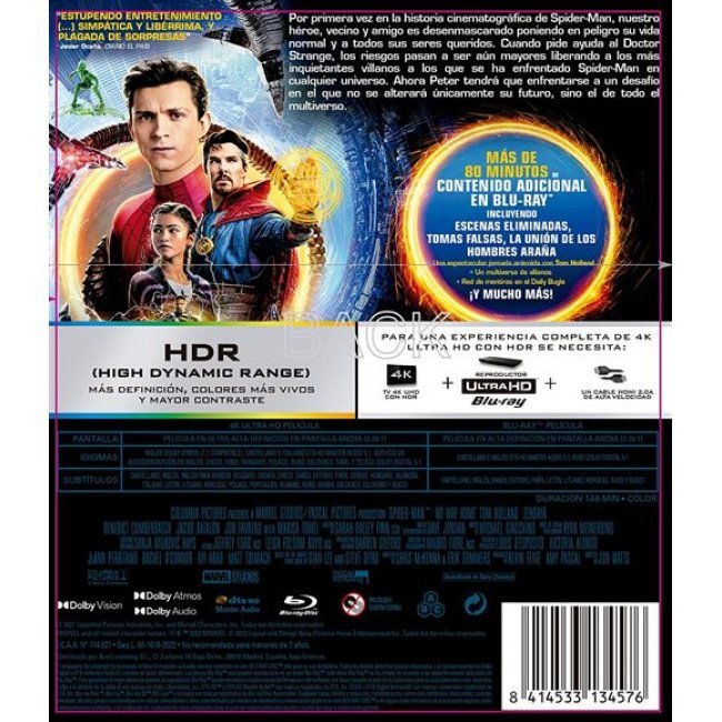 Spider-Man: No Way Home - UHD + Blu-ray