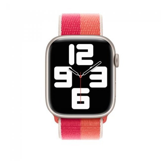 Correa Apple Loop deportiva Nectarina/Peonía para Apple Watch 45 mm