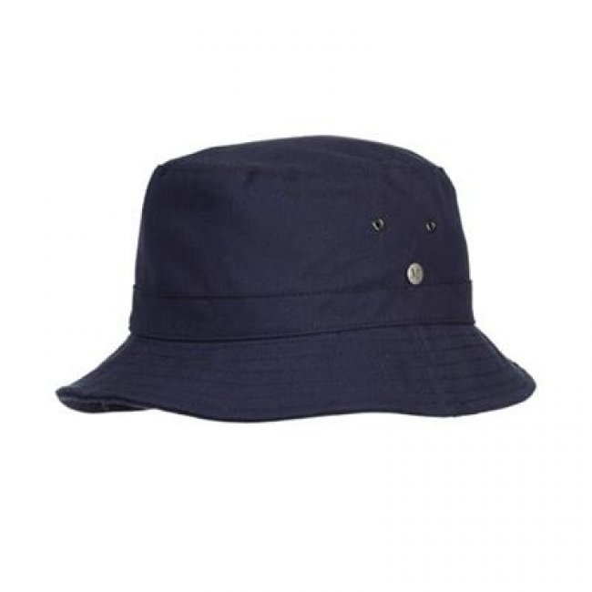 Sombrero de pesador de algodón anti-UV Azul marino - Talla 59