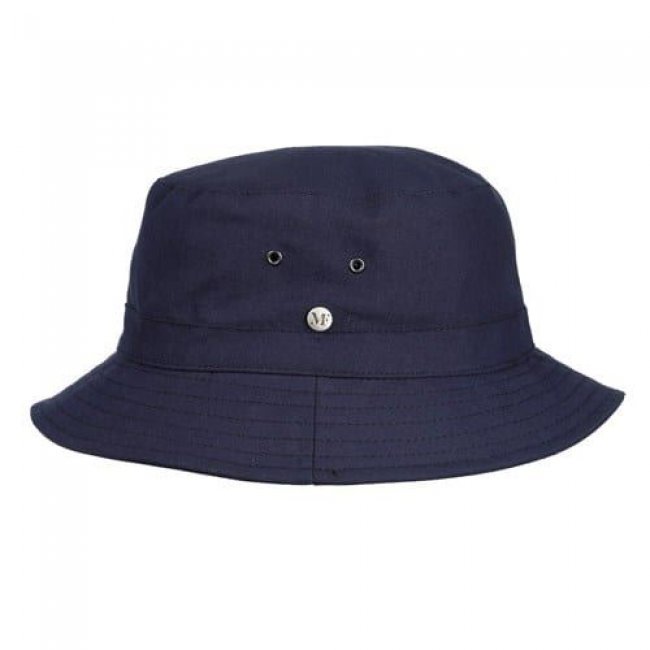 Sombrero de pesador de algodón anti-UV Azul marino - Talla 59