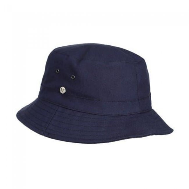 Sombrero de pesador de algodón anti-UV Azul marino - Talla 60