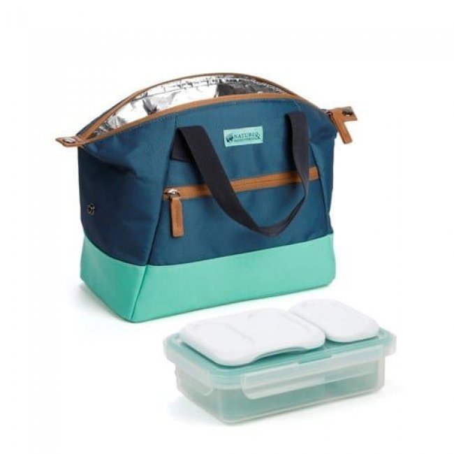Bolsa de picnic con aislamiento térmico Azul 