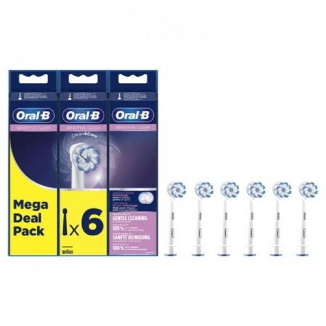 Pack 6 cabezales de recambio Oral-B  60-6 Ultra Sensitive