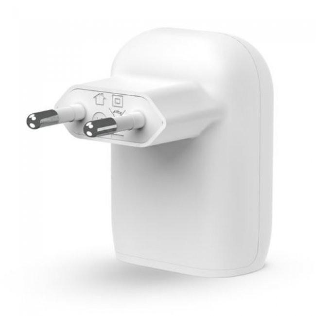 Cargador de pared Belkin Boost Charge USB-C PD 30 W + Cable USB-C Blanco