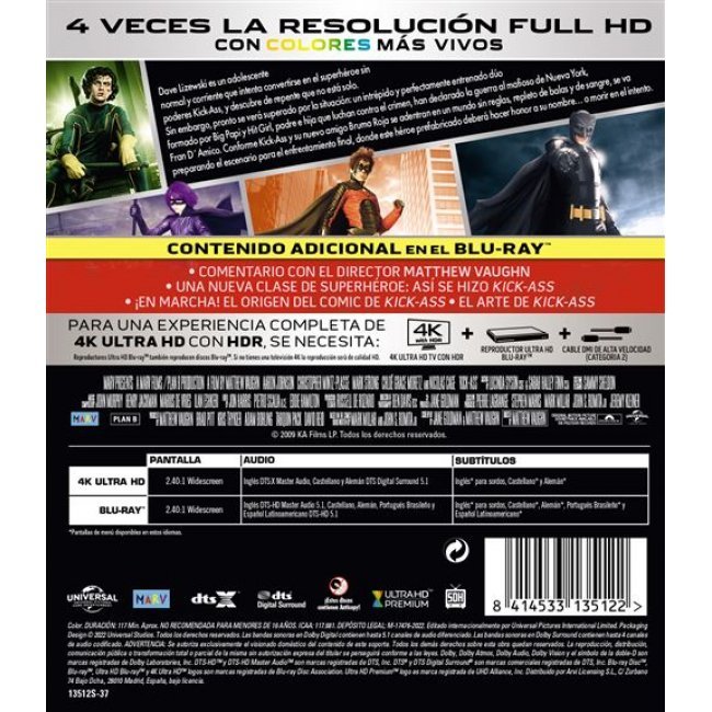 Kick-Ass - UHD + Blu-ray