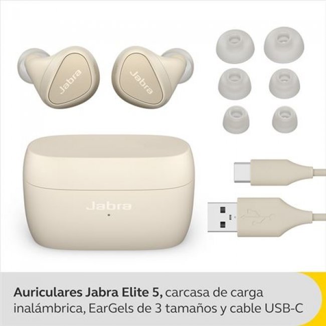 Auriculares Noise Cancelling Jabra Elite 5 True Wireless Oro
