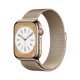 Apple Watch S8 45mm LTE Caja de acero inoxidable Oro y correa Loop milanese Oro