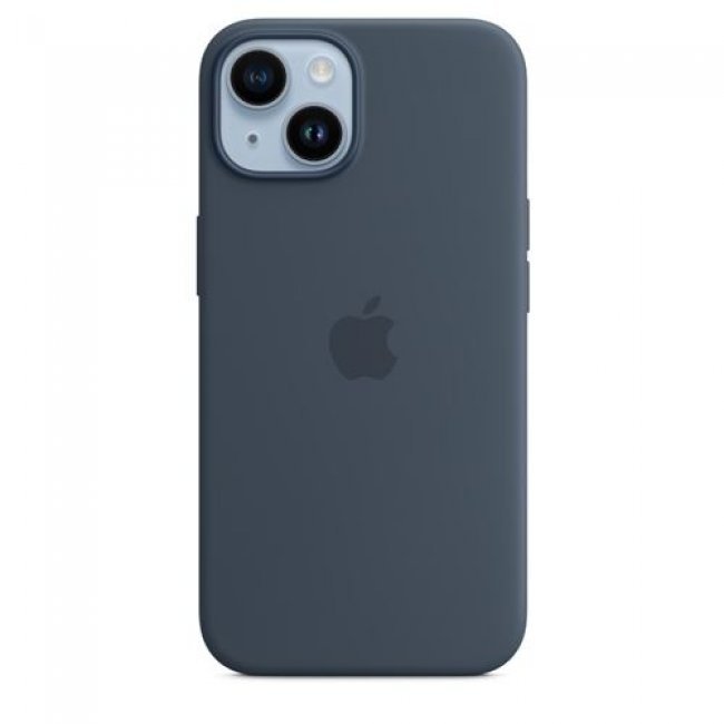 Funda de silicona Apple con MagSafe Azul tormenta para iPhone 14
