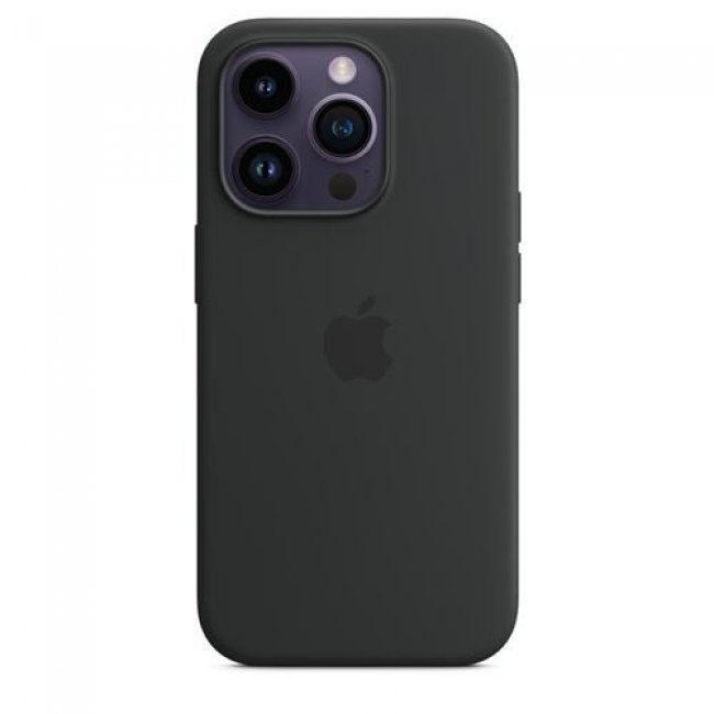 Funda de silicona Apple con MagSafe Medianoche para iPhone 14 Pro