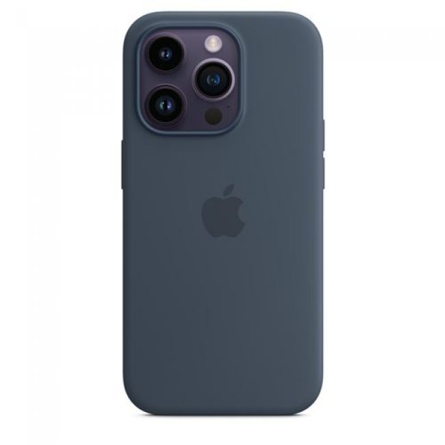 Funda de silicona Apple con MagSafe Azul tormenta para iPhone 14 Pro