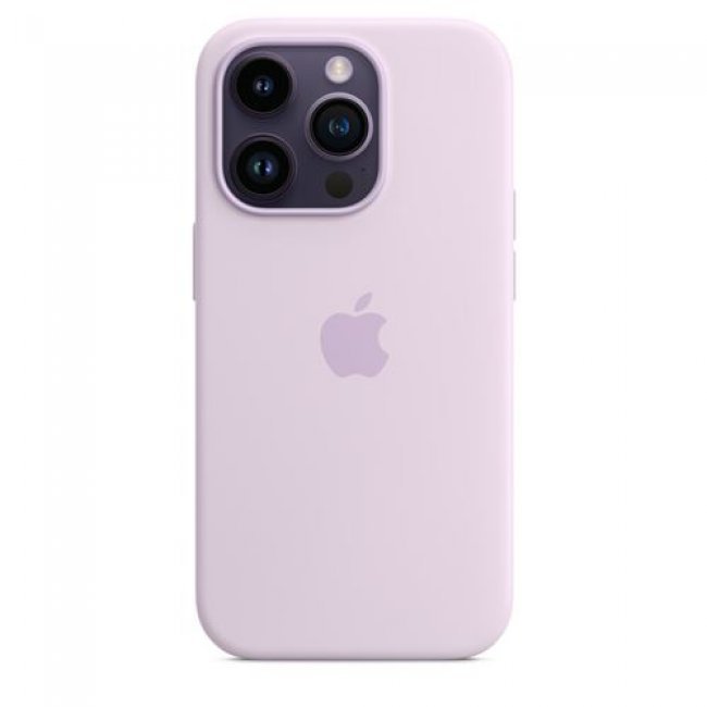 Funda de silicona Apple con MagSafe Lila para iPhone 14 Pro