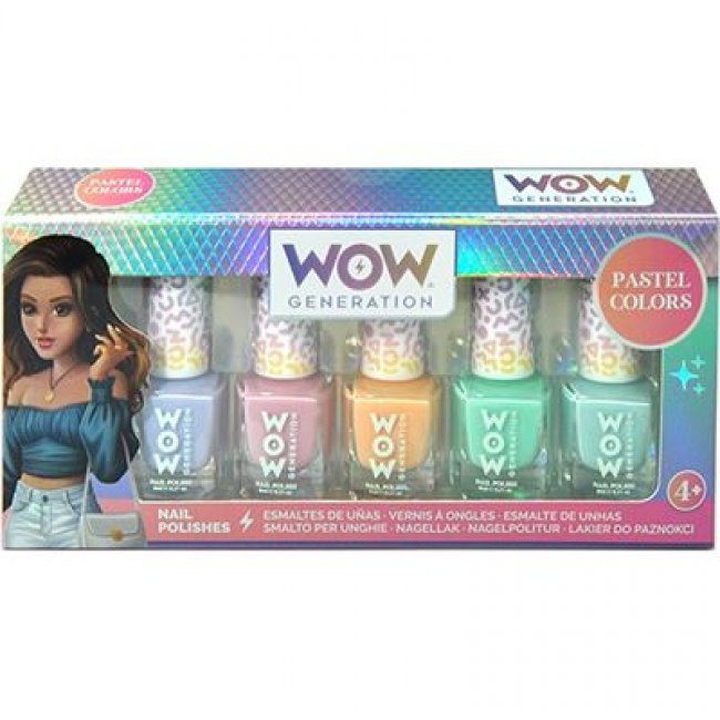 Pack de 5 esmaltes de uñas Wow Generation colores pastel