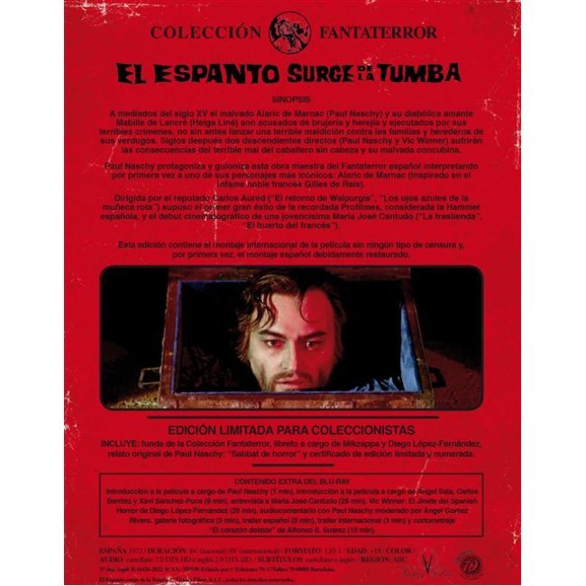 El espanto surge de la tumba Ed Limitada - Blu-ray
