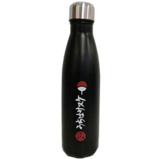 Botella Naruto Shipuden Letras sobre fondo negro 500ml