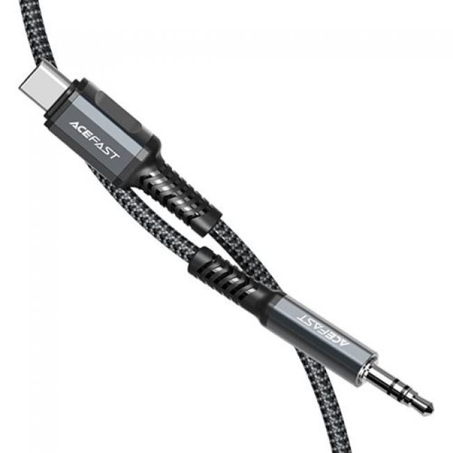 Cable de audio Acefast C1-08 USB-C a 3.5 mm 1,2 m Negro