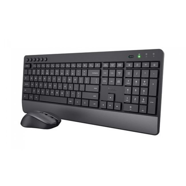 Combo teclado + ratón inalámbricos Trust Trezo Negro
