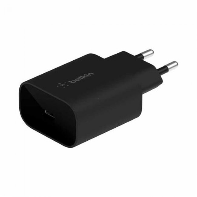 Cargador de pared Belkin BoostCharge USB-C 25W + cable USB-C Negro