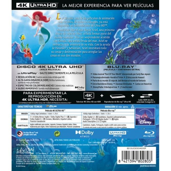 La Sirenita -  UHD+Blu-ray