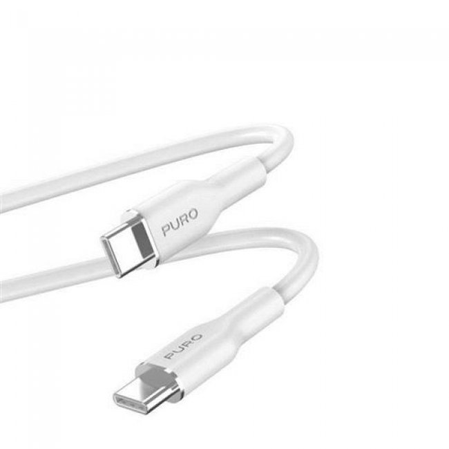 Cable Puro Icon USB-C a USB-C Blanco 1,5 m
