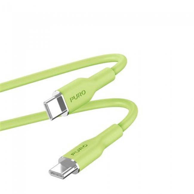Cable Puro Icon USB-C a USB-C Verde 1,5 m