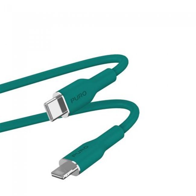 Cable Puro Icon USB-C a Lightning Verde oscuro 1,5 m