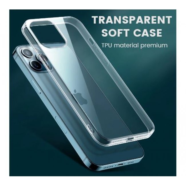 Funda Icoveri Ultra Slim Transparente para iPhone 14