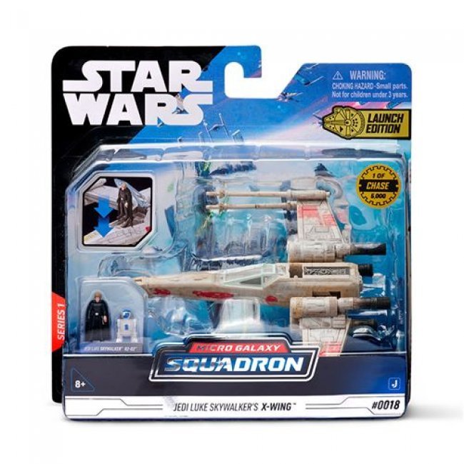 Figura Micro Galaxy Squadron Star Wars Nave X-Wing de Luke Skywalker