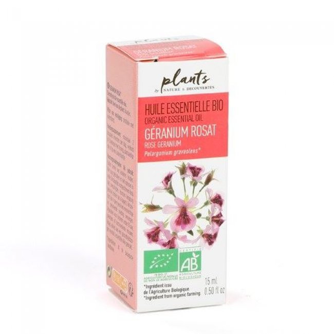 Aceite esencial orgánico de rosa geranio 15 ml