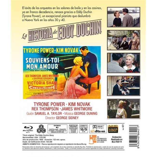 La historia de Eddy Duchin - Blu-ray
