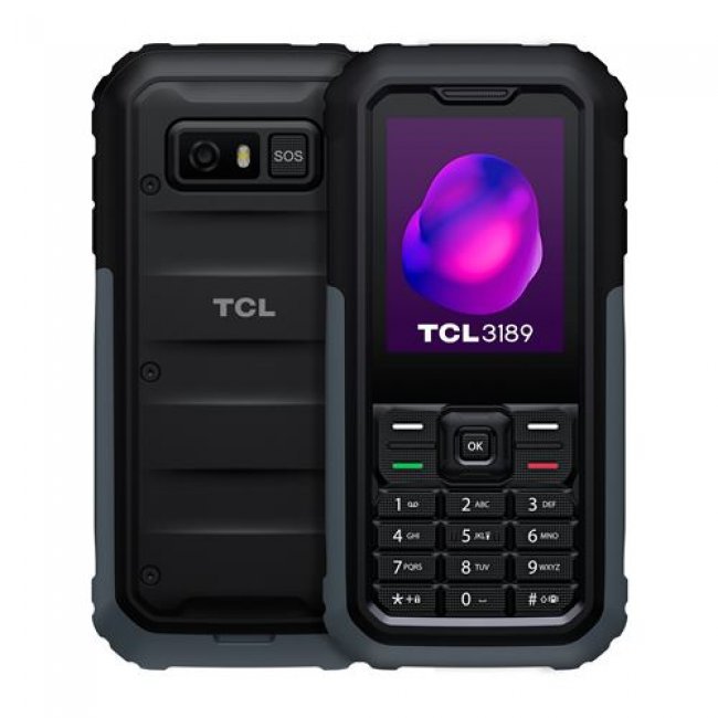 Teléfono móvil TCL 3189 Rugged 2,4'' 128MB Gris Himalaya