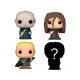 Set 4 figuras Funko Bitty Pop Harry Potter Voldemort + Draco + Bellatrix + Figura Sorpresa 2cm